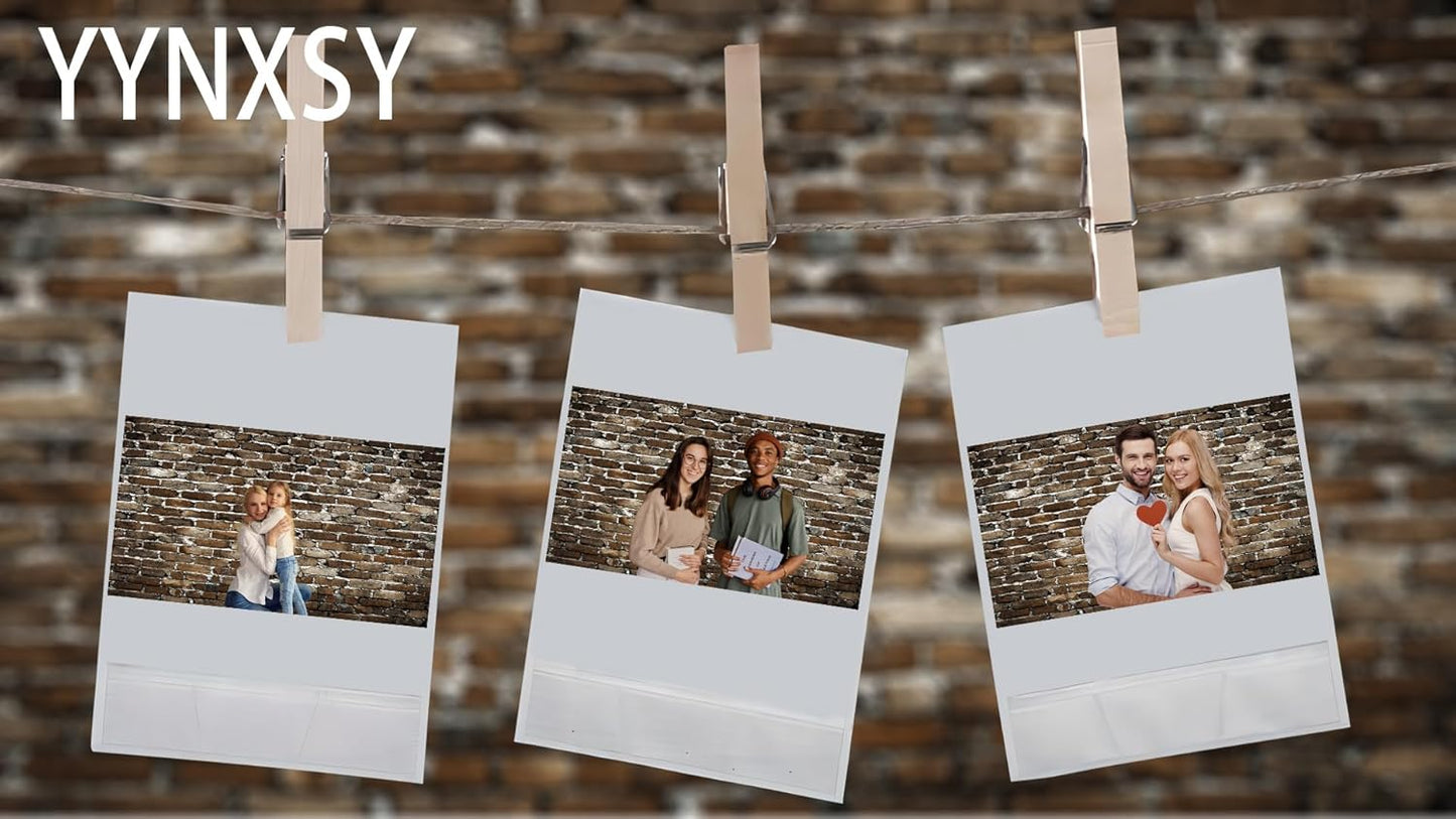 7X5Ft Brown Brick Wall Background Brick Background Large Fabric Brick Photo Background Baby Shower Birthday Party Wedding Graduation Home Decoration Photo Booth Props Banner YY-5