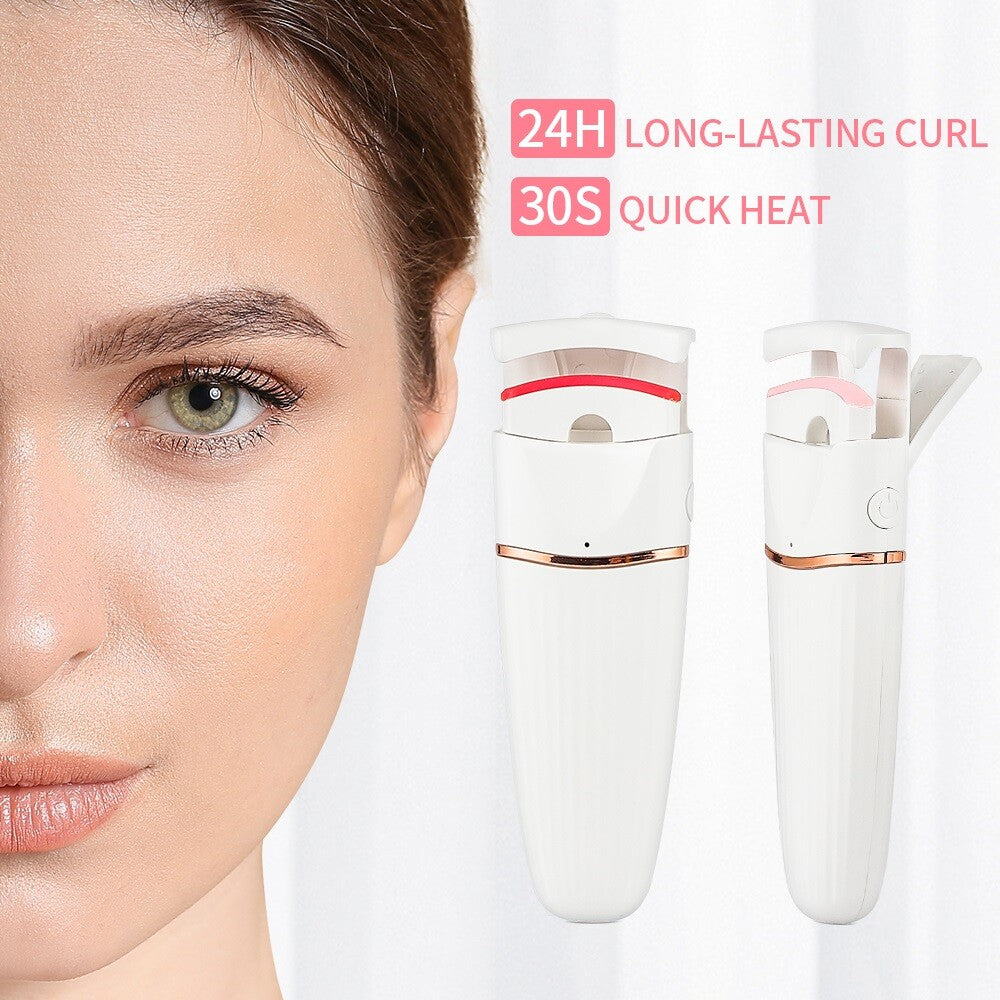 Electric Smart Heated Eyelash Curler Makeup Long Lasting Lashes Curl Beauty Tool