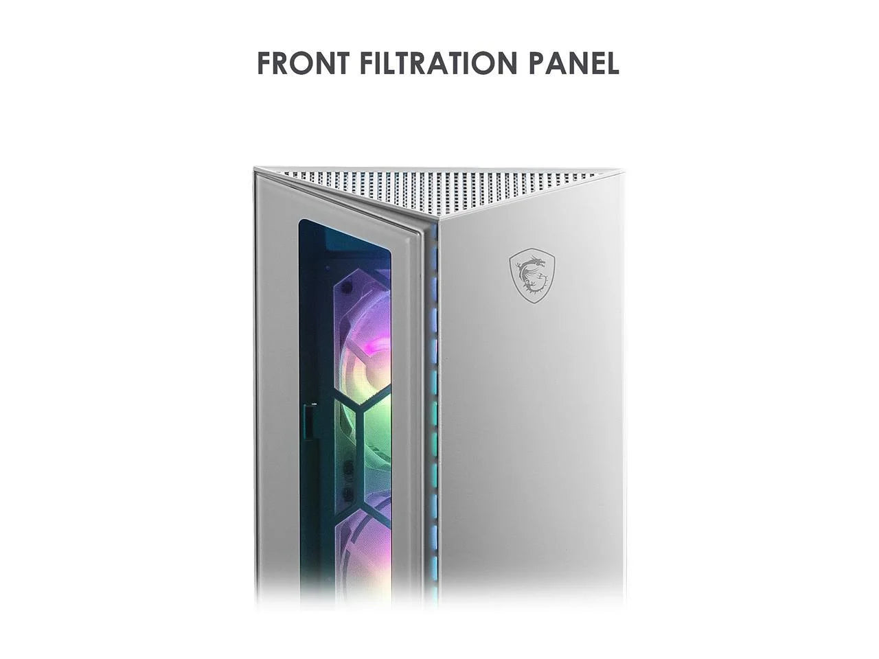 MPG GUNGNIR 110R ATX Mid Tower Computer Case, White