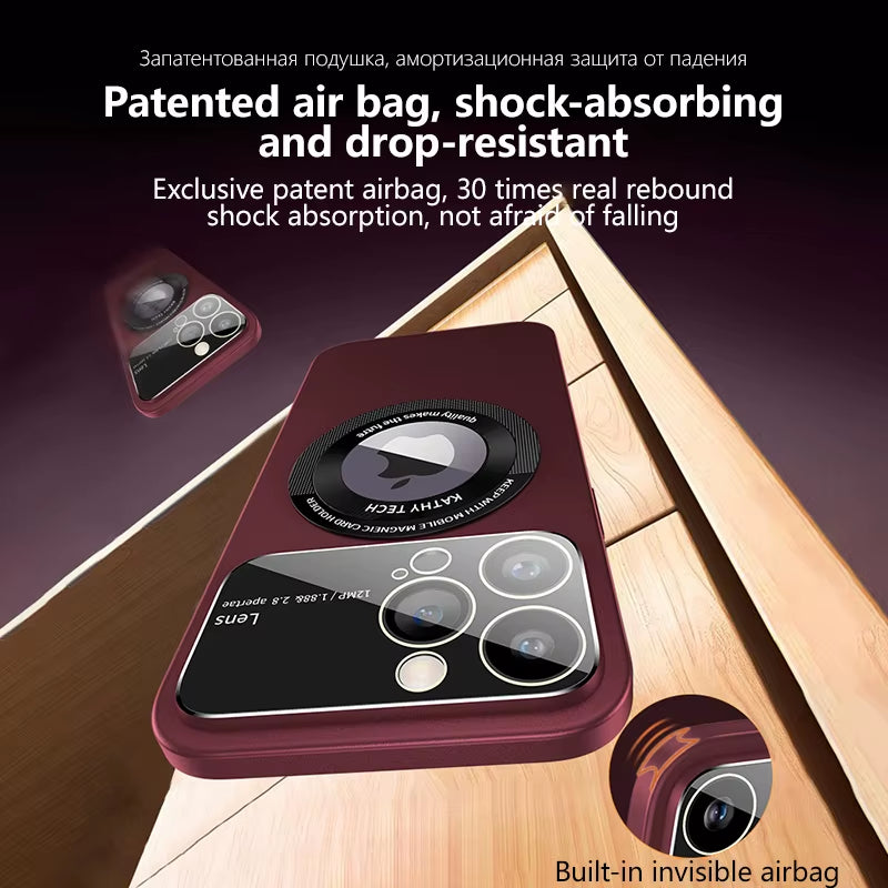 Seamless Wireless Charging & Camera Defense: Luxury Matte MagSafe Case for iPhone 15/14/13/12/11 Pro Max Plus