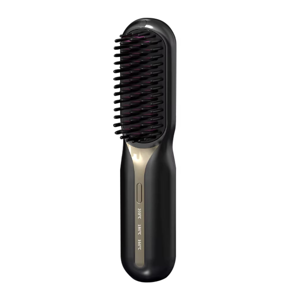 Cordless Professional Hair Straightener Hot Heating Comb Electric Brush for Hair Smoothing Iron Negative Ion Hair Styling Tool