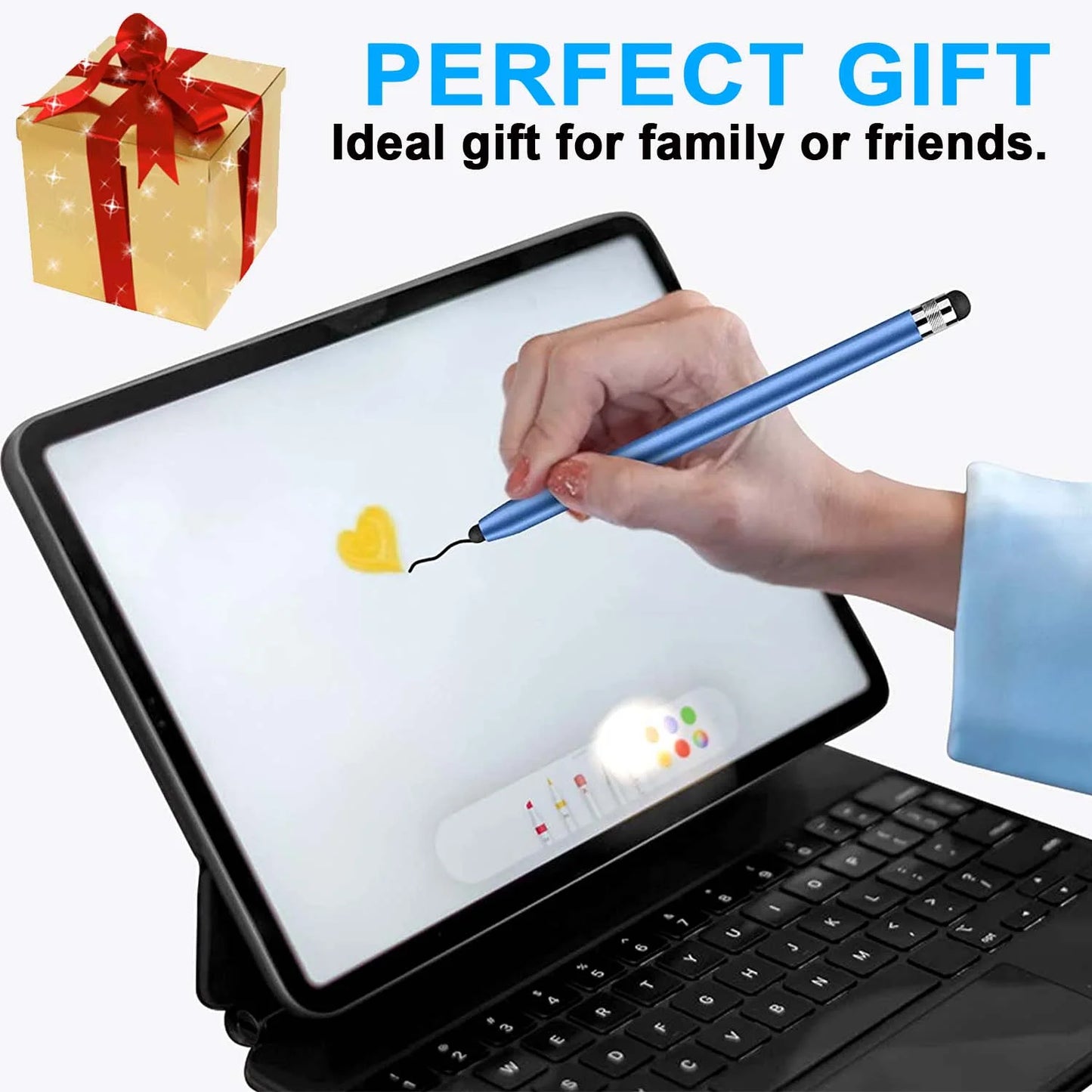 Stylus Pen for Ipad,Stylus for Touch Screens, Digiroot 4-Pack Stylus Pens High Sensitivity & Precision Capacitive Stylus with 8 Extra Tips for Iphone/ Ipad Pro/ Tablets/ Samsung/ Galaxy/ PC