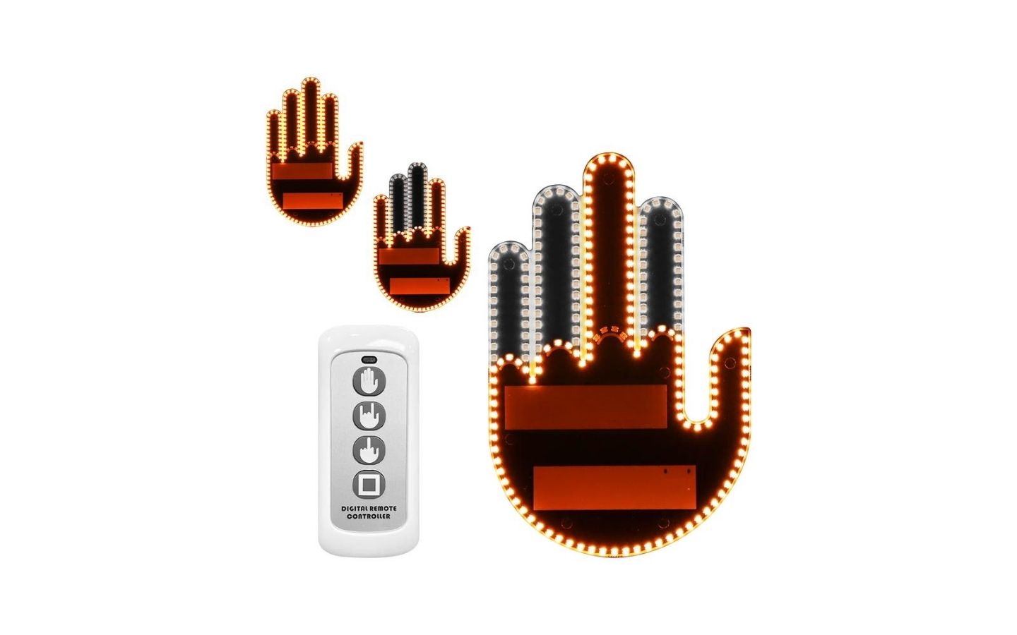 Car Gesture Light: LED Windshield Display, Express Driving Emotions