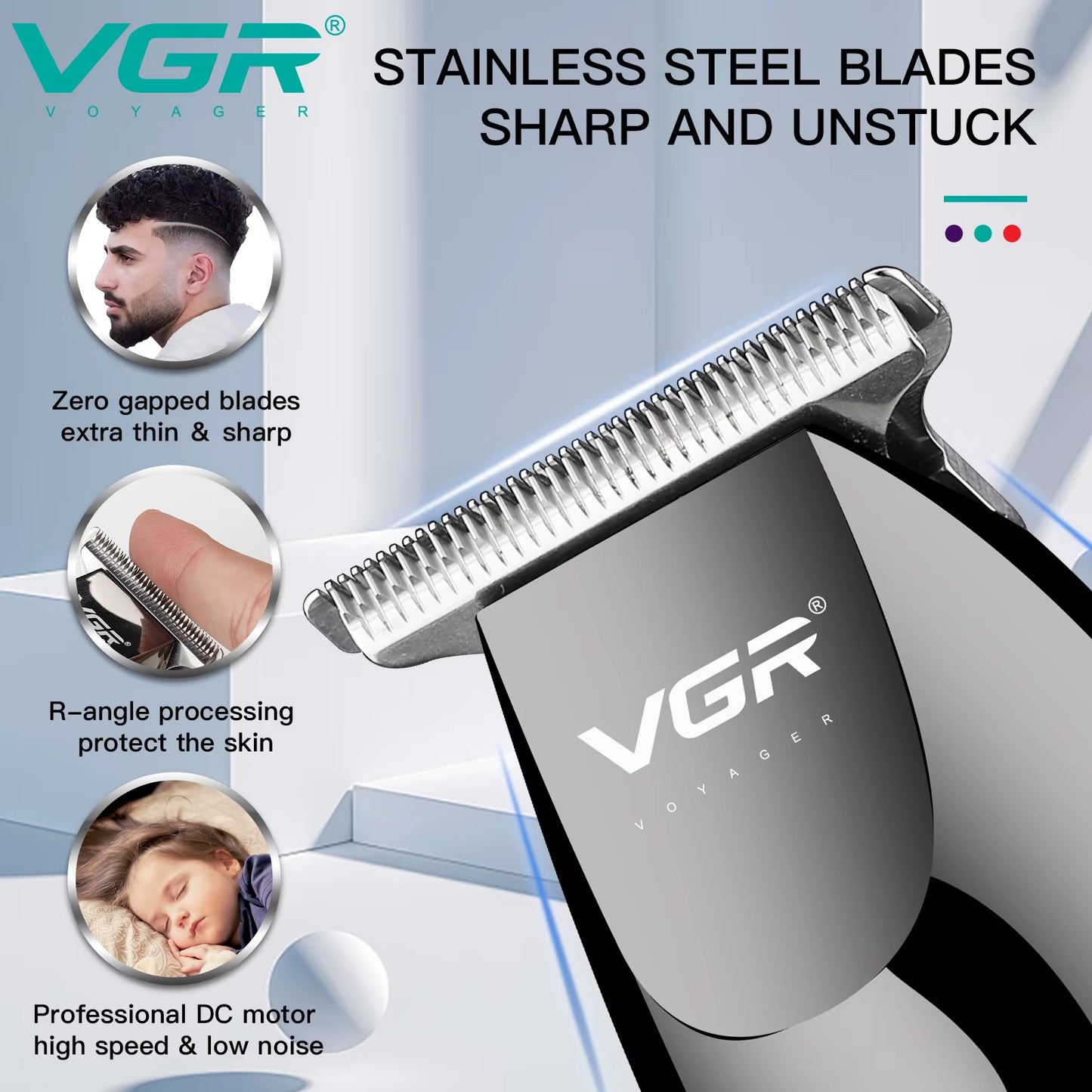 Hair Cutting Machine Rechargeable Haircut Machine Cordless Hair Trimmer Professional Hair Clipper Trimmer for Men V-030