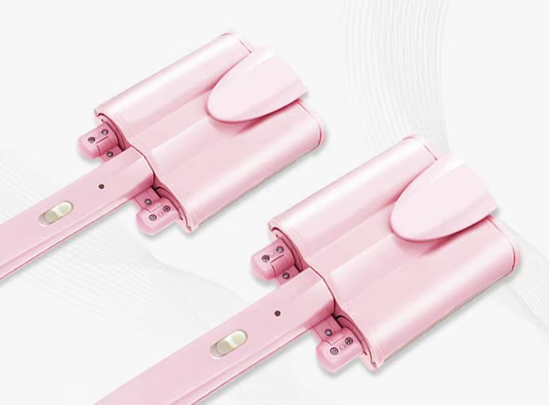 LCD 26Mm 32Mm Ceramic Three Tube Hair Curler Triple Barrel Deep Wave Water Ripple Egg Rolls Hair Curling Iron Hair Styling Tool