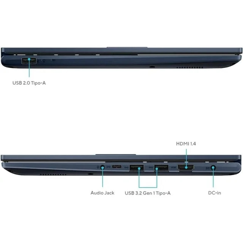 Vivobook 14 in Laptop, Intel Core I3 1315U, 8GB RAM, 128GB SSD, Quiet Blue
