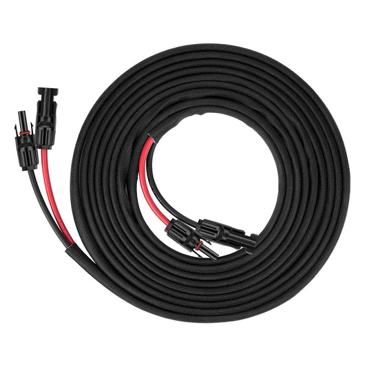 10AWG 30-Foot Solar Extension Cable - Red & Black Solar Connectivity Solution