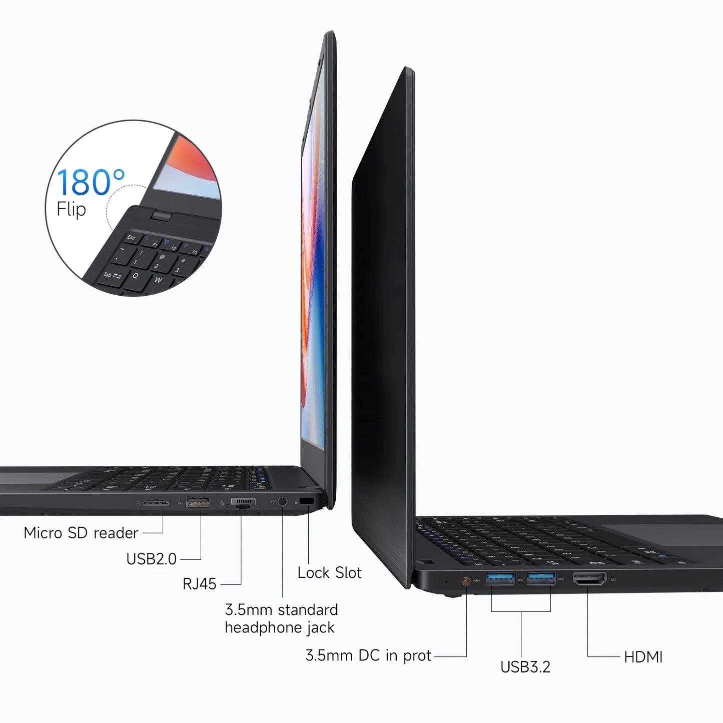 14 Inch Windows 11 Laptops New Intel Celeron N4020 up to 2.6Ghz 8GB RAM 256GB ROM Netbook Laptop Computer for Beginner, Student, Business