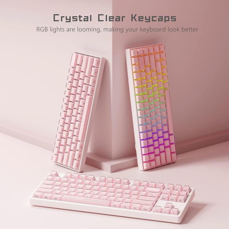 Cute & Stylish Jelly Keycaps: Side-Print, OEM, for Mechanical Keyboards