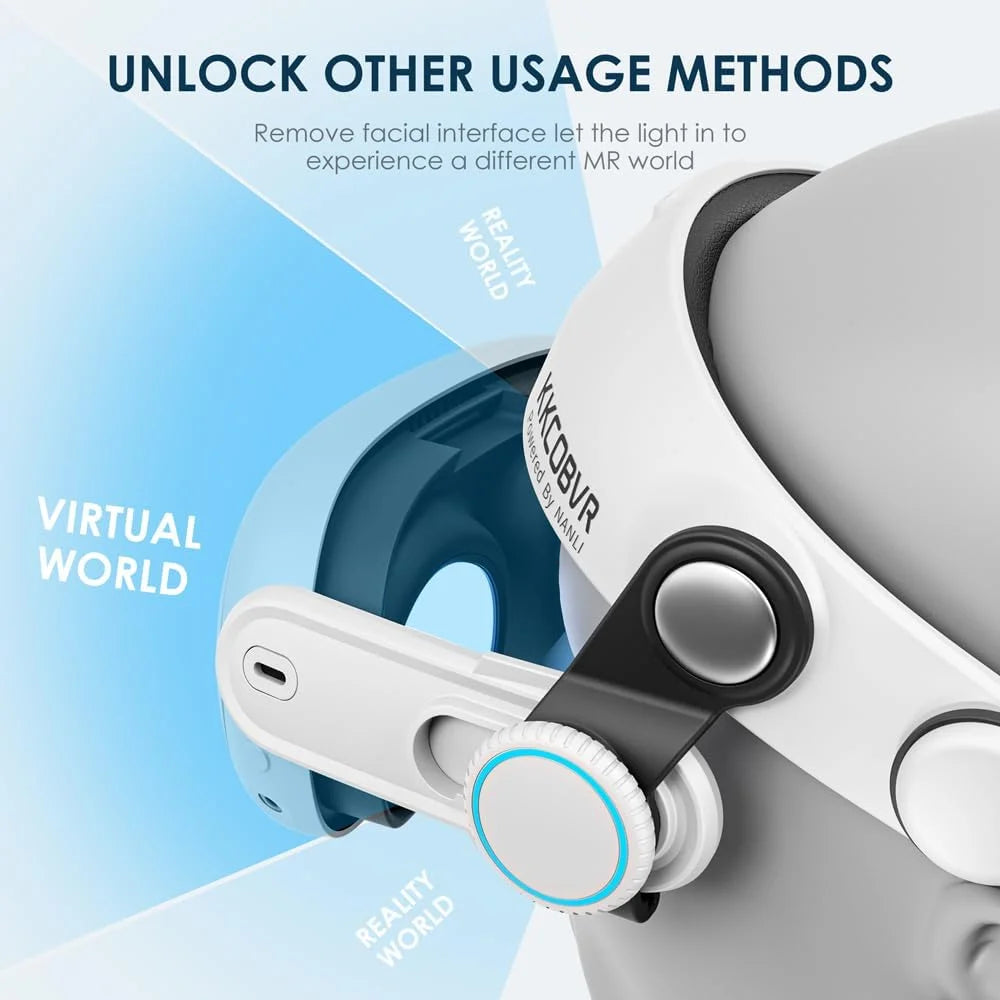 Q3 Halo Strap Compatible with Meta Quest 3 Enhanced Comfort, Replacement Elite Head Strap for Oculus 3 by Adjusting the Side Knobs