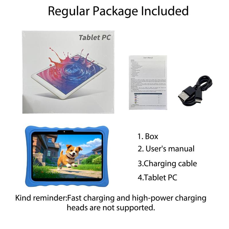 Safe & Educational 10.1" Tablet for Kids: Parental Controls, WiFi & Bluetooth
