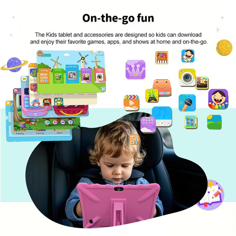 Safe & Educational 10.1" Tablet for Kids: Parental Controls, WiFi & Bluetooth