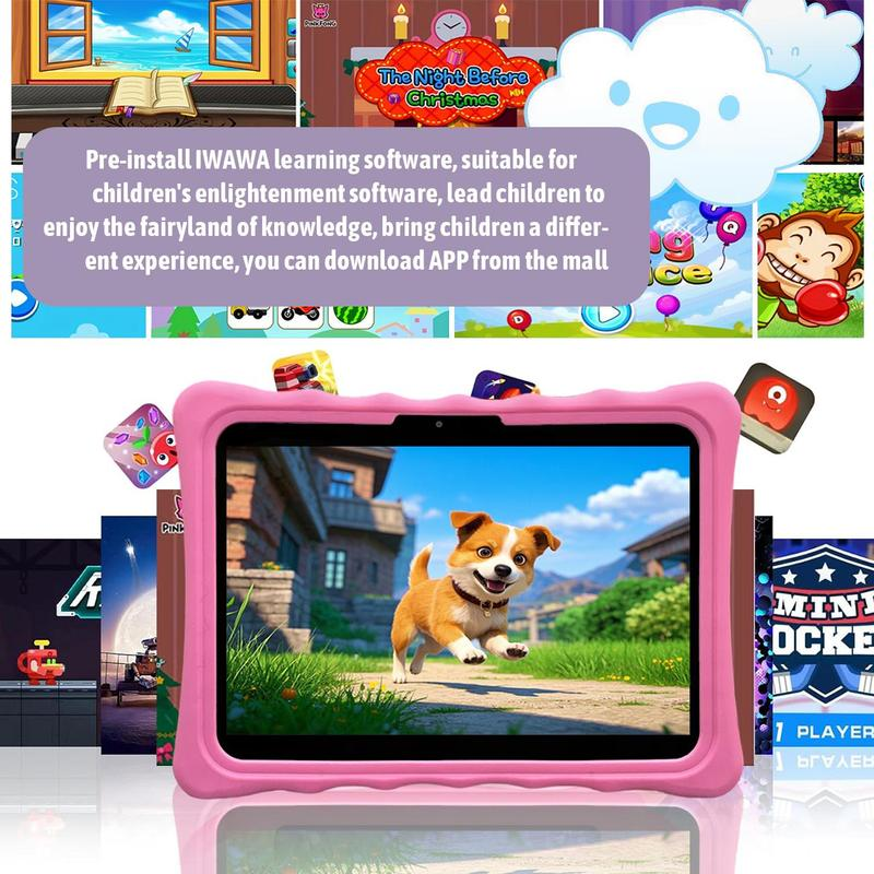 Safe & Educational 10.1" Tablet for Kids: Parental Controls, WiFi & Bluetooth
