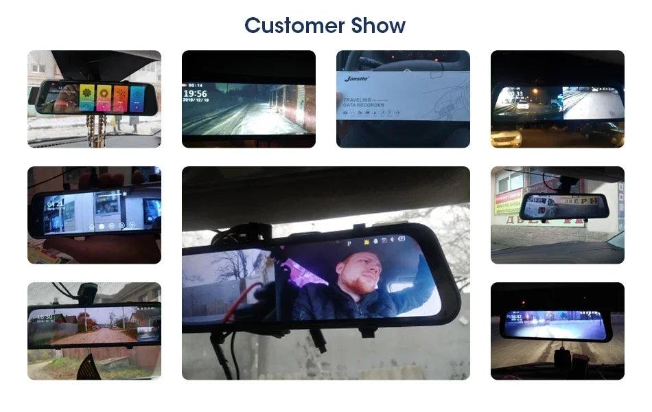 4K Dash Cam Mirror - 10.26" Display with Wireless Carplay/Android Auto GPS