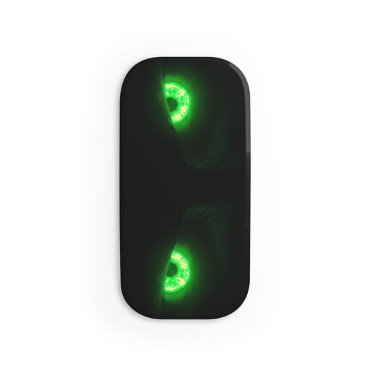 Phone Grip – Neon Green Monster Eyes