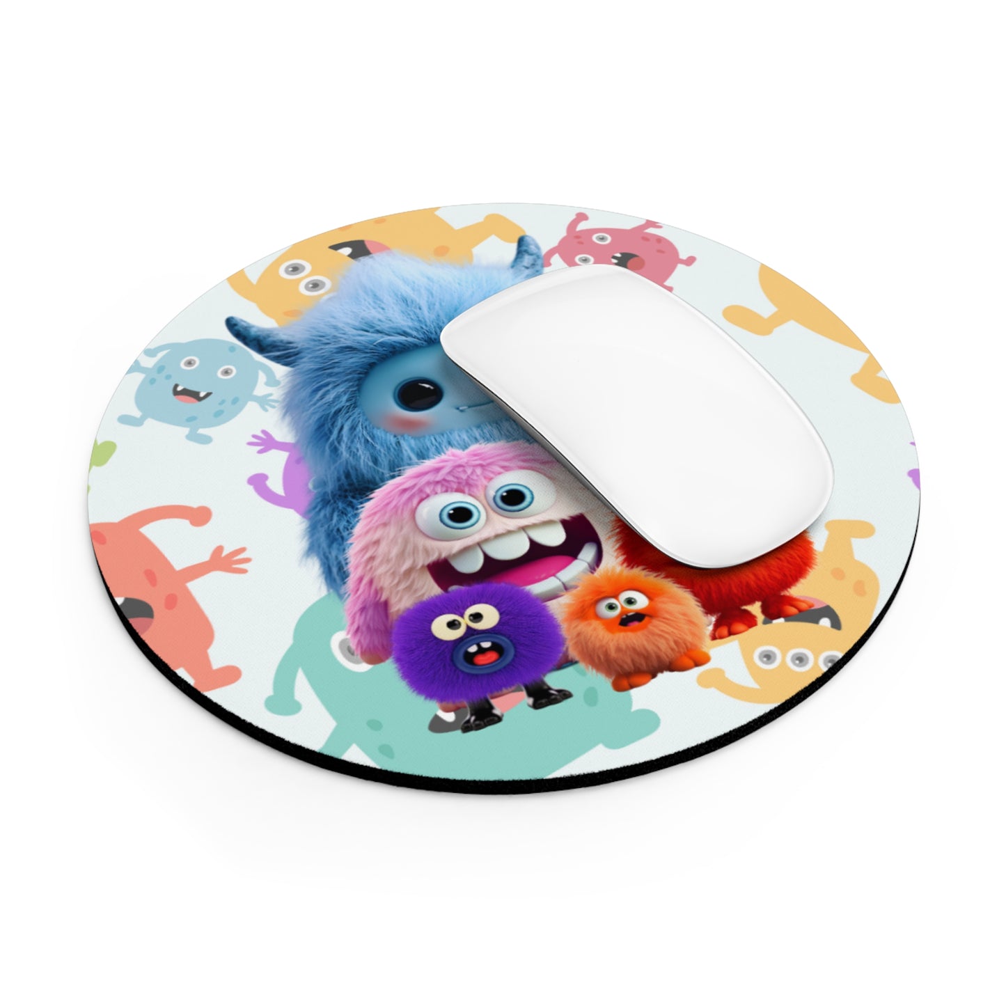 Round Mouse Pad – The Fuzzies