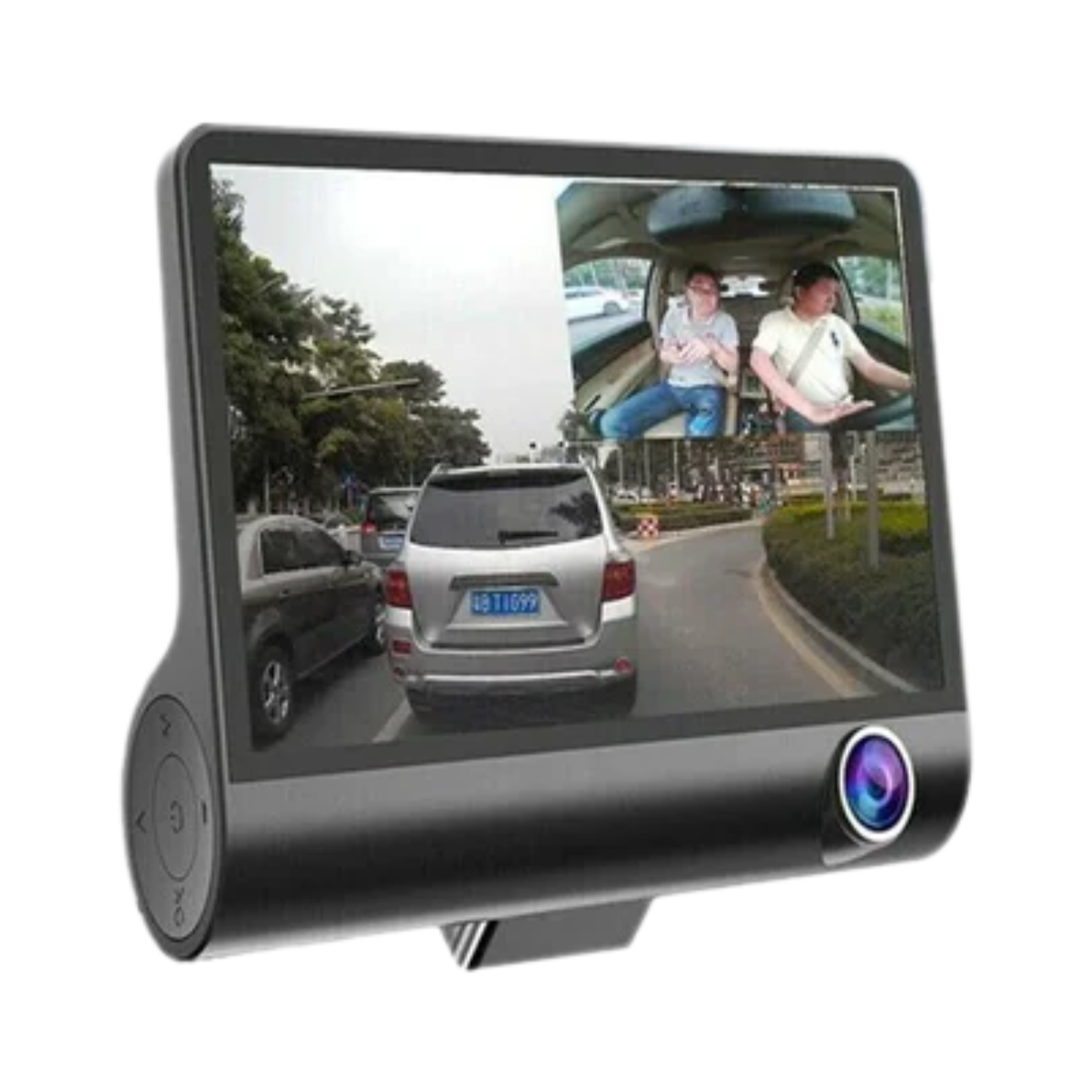 1080P Dual Lens Car DVR - 4" Screen, Rearview Dash Cam, G-Sensor