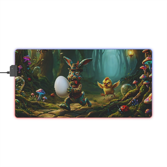 Gaming LED Desk Mat – Egg Heist