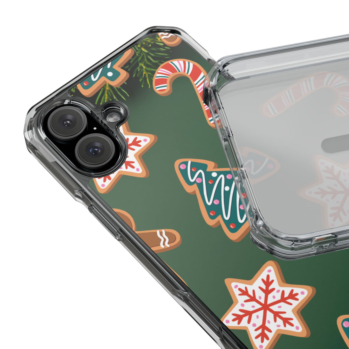 Clear Magnetic Phone Case – Cookie Season – Compatible with iPhone 14–17 Series