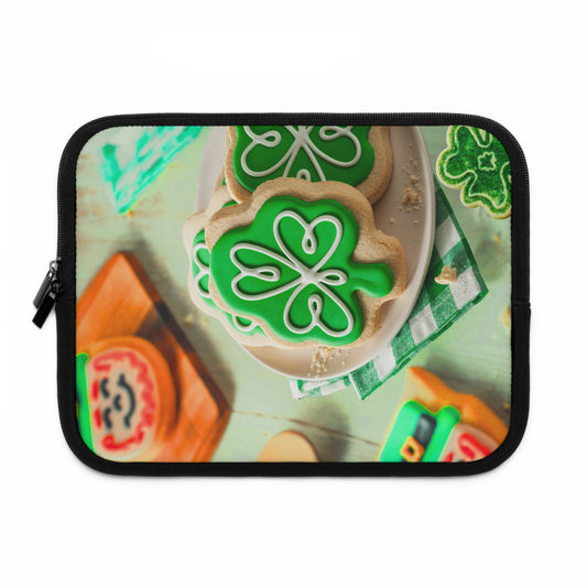 Laptop Sleeve – Shamrock Cookie St. Patrick’s Day Design