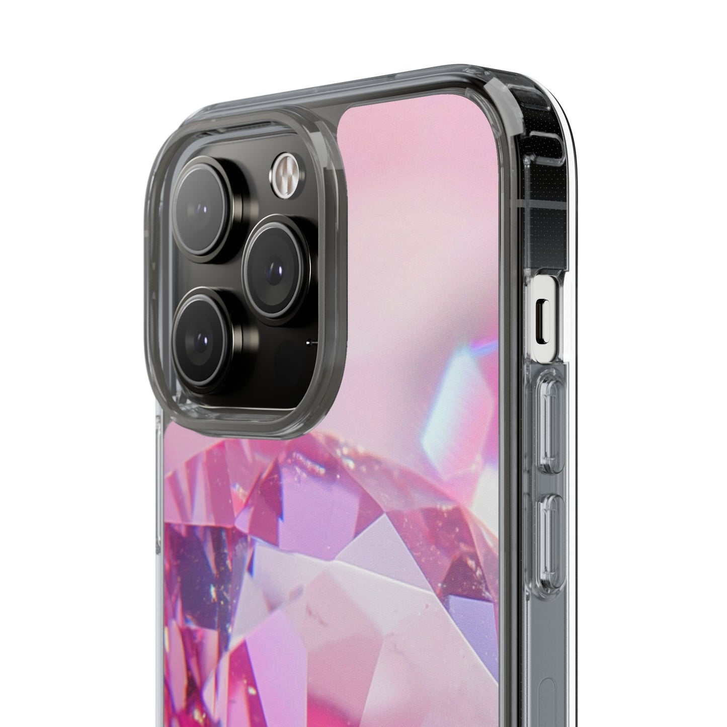 Clear Phone Case – Pink Ice