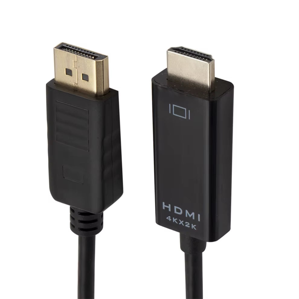 4K Displayport to Hdmi-Compatible Adapter Cable 1.8M DP to HDMI HD Video Audio Converter Cable for PC TV Projector Laptop