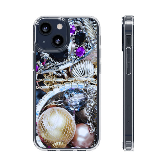 Clear Magnetic Phone Case – Chrome Jewel