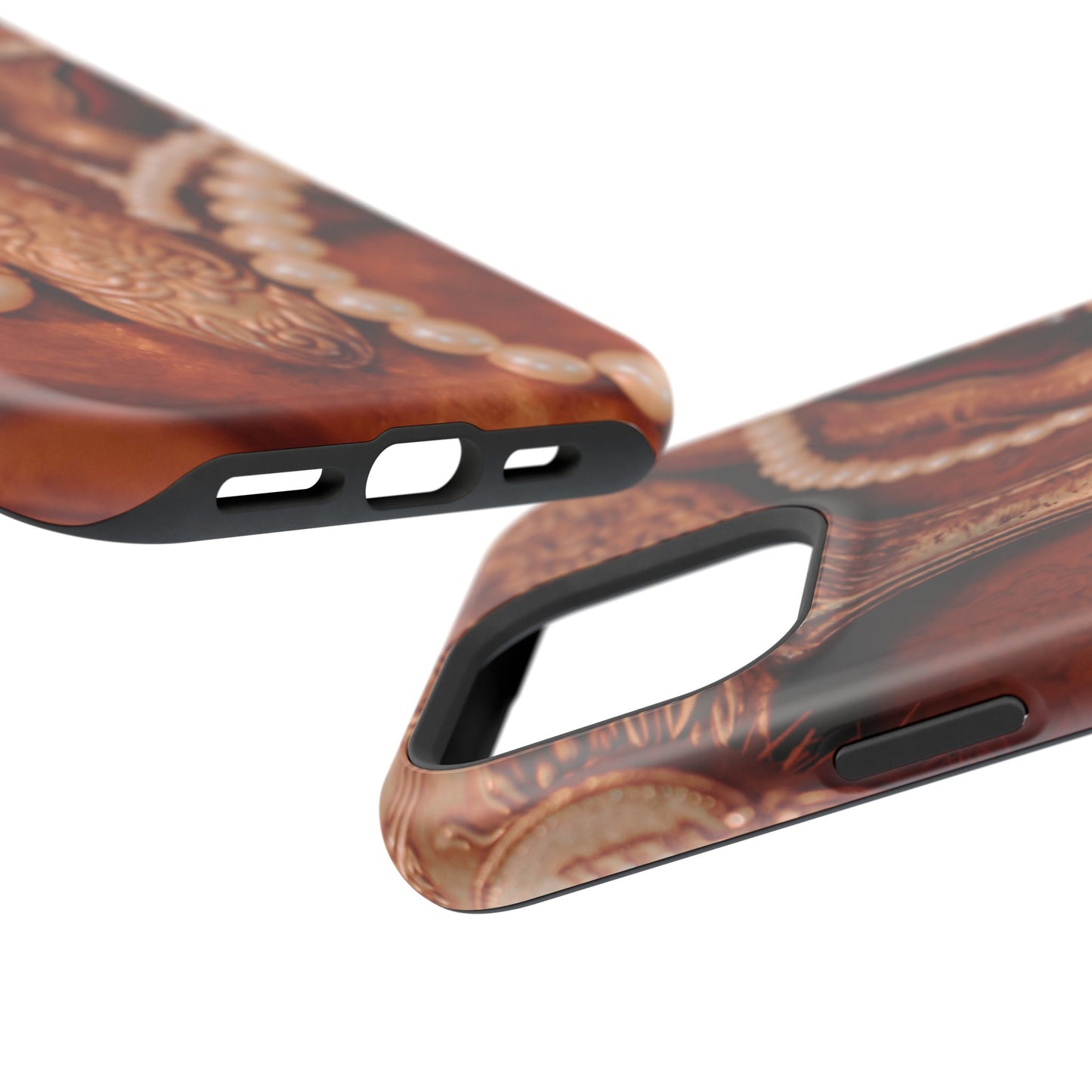 Wireless-Charging Compatible Case – Bronze Vanity