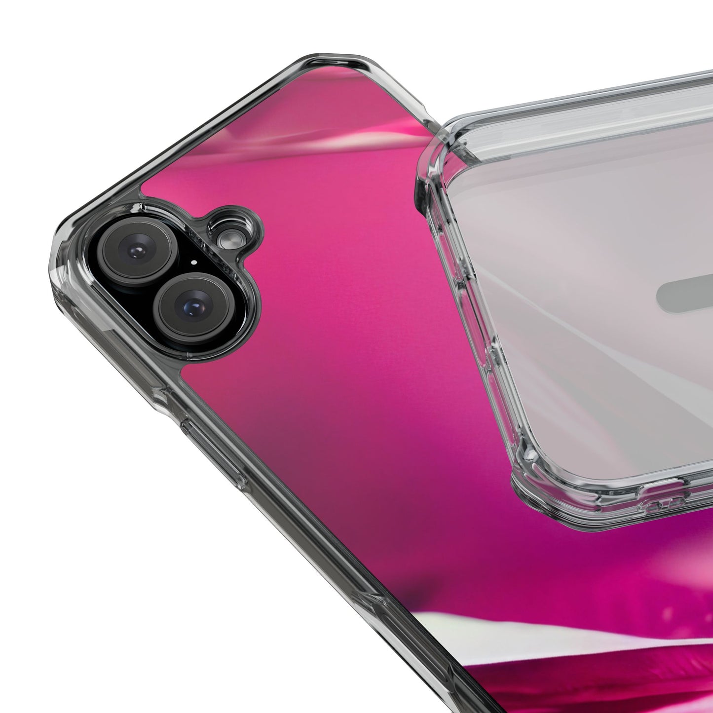 Clear Magnetic Phone Case – Magenta Motion