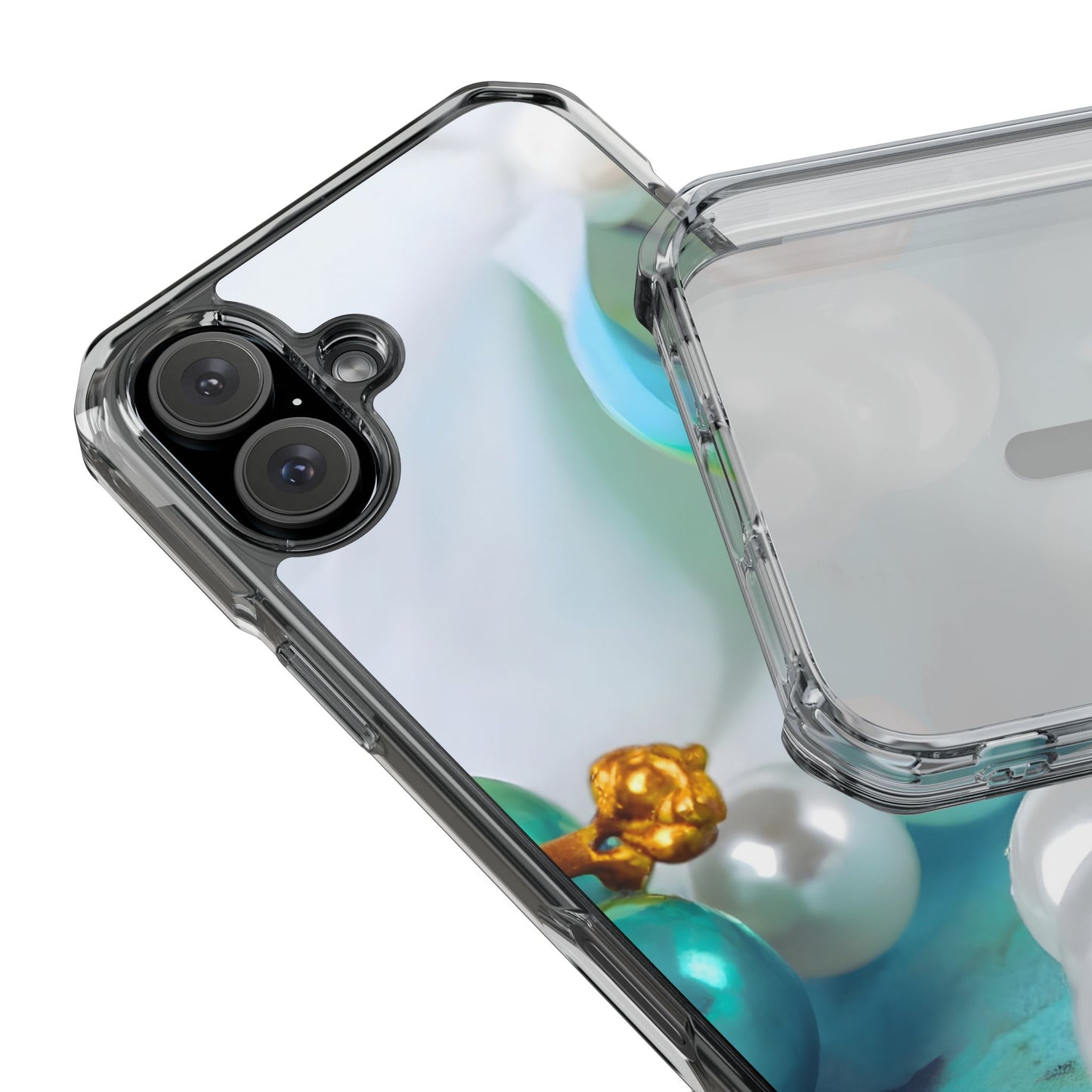 Clear Magnetic Phone Case – Mermaid's Pearl