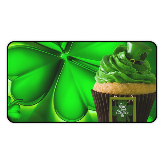 Neoprene Desk Mat – Lucky Clover Cupcake