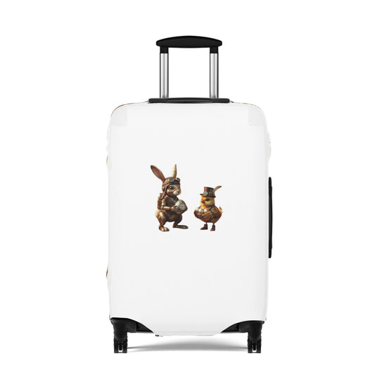 Luggage Cover – Clockwork Cottontail