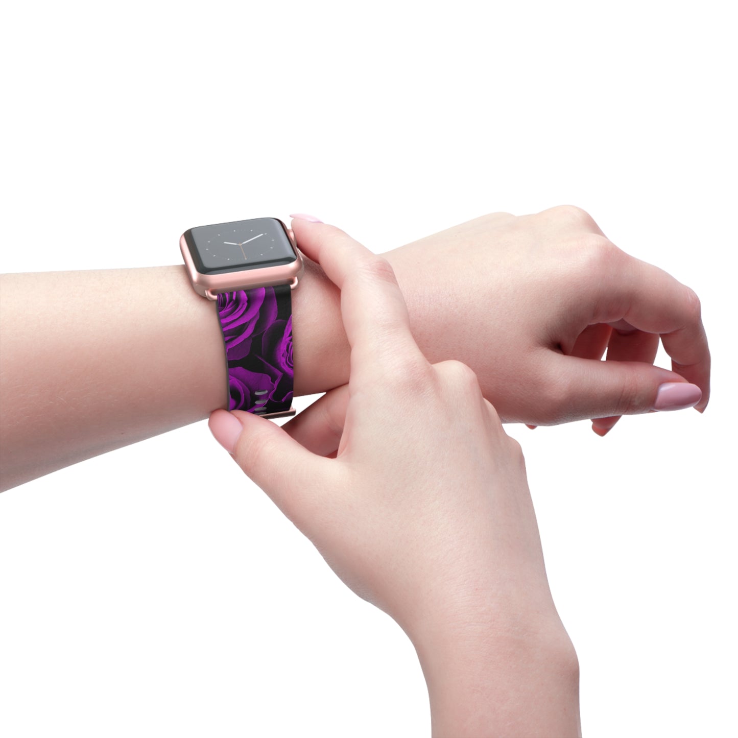 Watch Band – Amethyst Roses