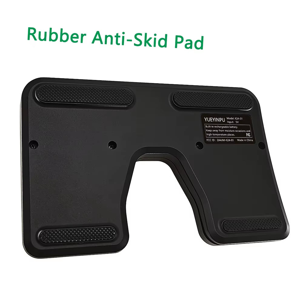Wireless Foot Pedal Double Switch Music Page Turner for Ios Android Windows Tablets Smartphones Rechargeable Anti-Skid