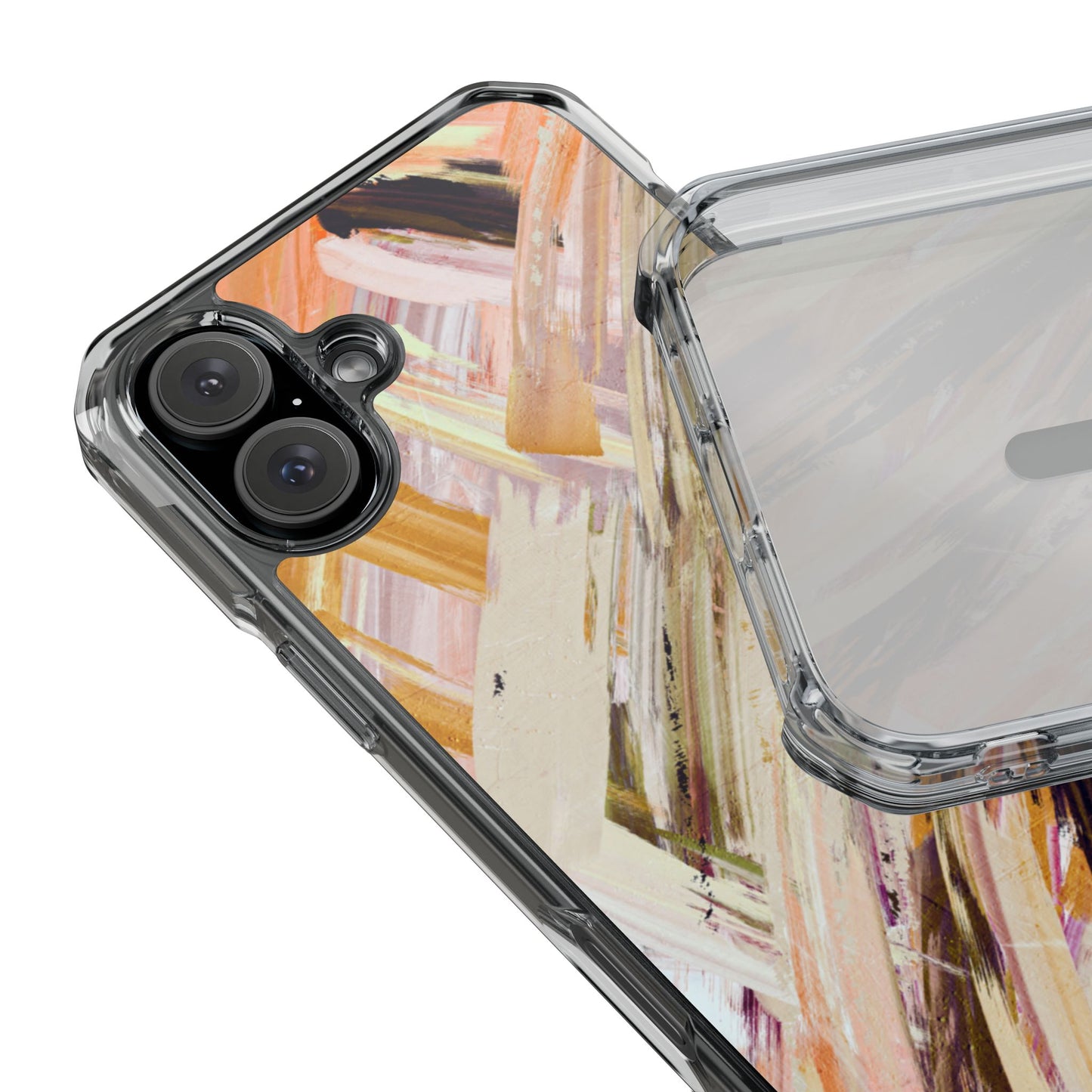 Clear Magnetic Phone Case – Brush & Bronze