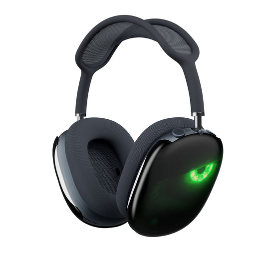 Headphone Ear Cup Covers – Neon Green Monster Eyes