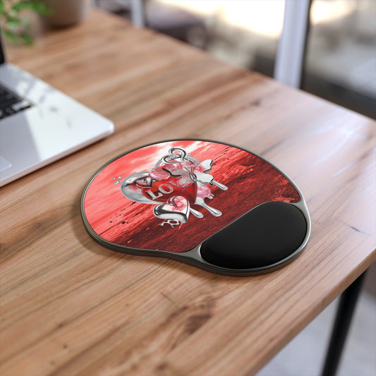 Ergonomic Mouse Pad with Wrist Rest – Chrome Love