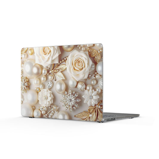 Clear Laptop Case – Ivory Opulence