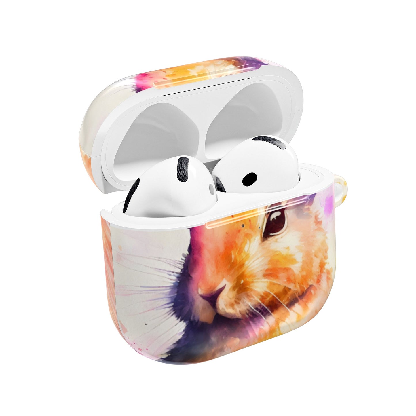 Earbud Case Cover – Painted Hare