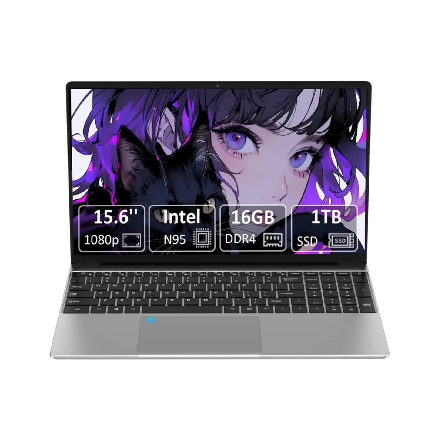 15.6" Laptop - Intel N95, 16GB RAM, 1TB Storage, FHD Display