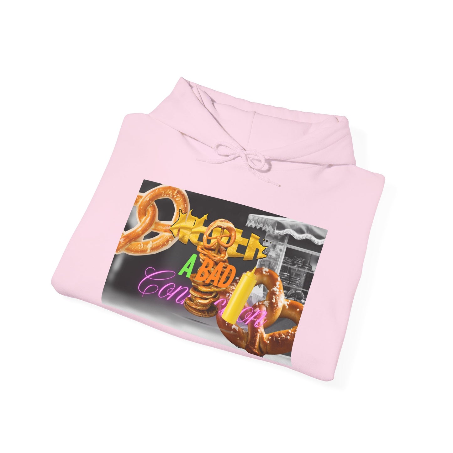 Pullover Hoodie – Never a Bad Connection Pretzel Stack Design