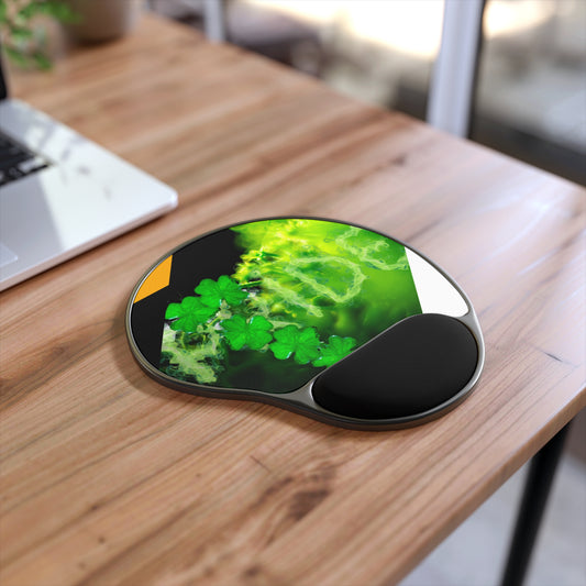 Ergonomic Mouse Pad with Wrist Rest – Lucky Clover Smoke