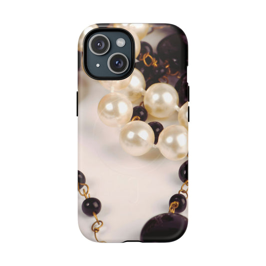 Protective Magnetic Phone Case – Noir Pearl