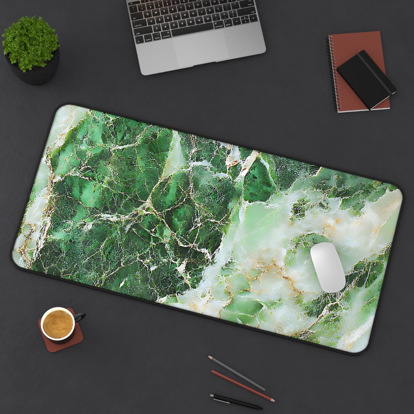Neoprene Desk Mat – Gilded Jade