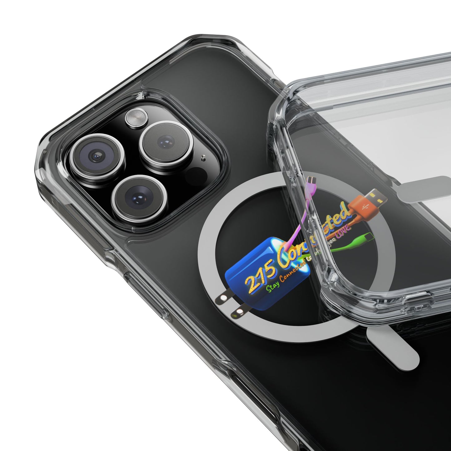Clear Magnetic Phone Case – 215 Connected Logo Impact Protection