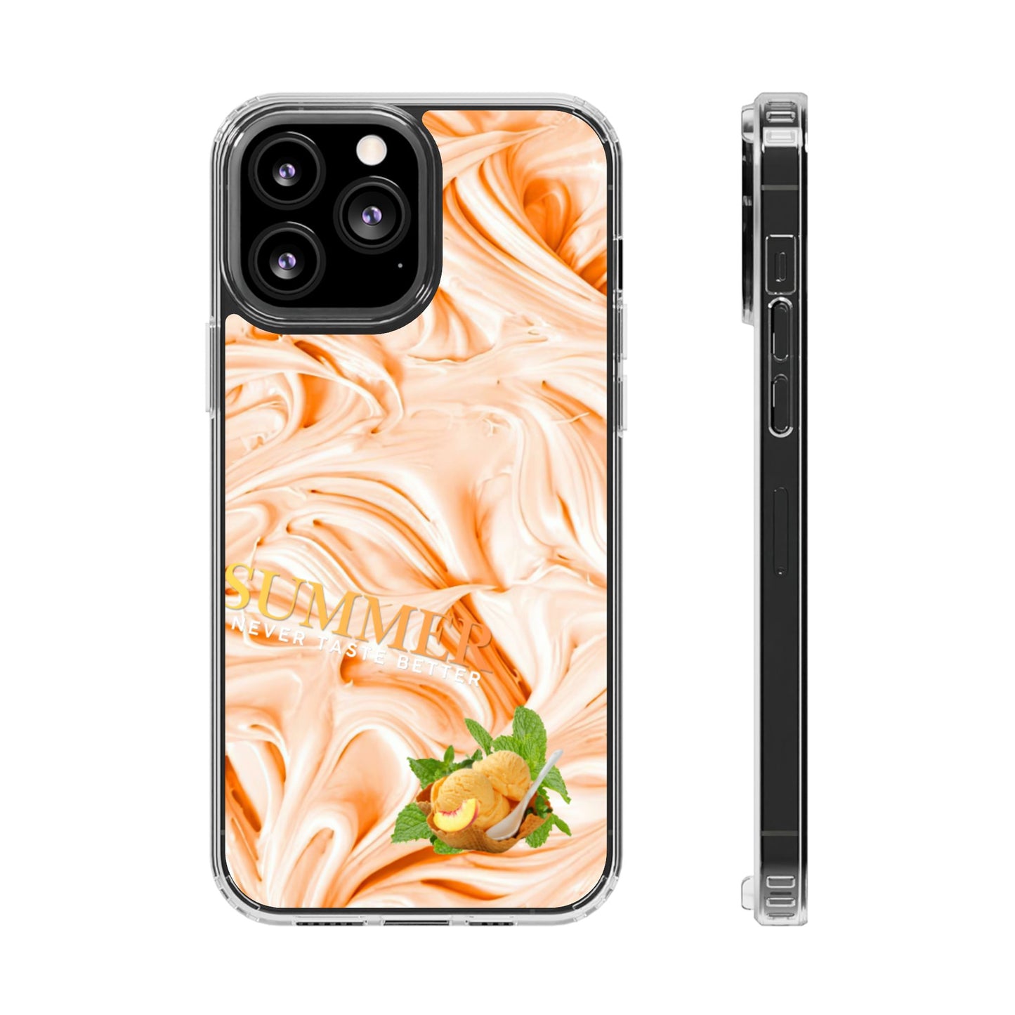 Clear Magnetic Phone Case – Peach Sorbet