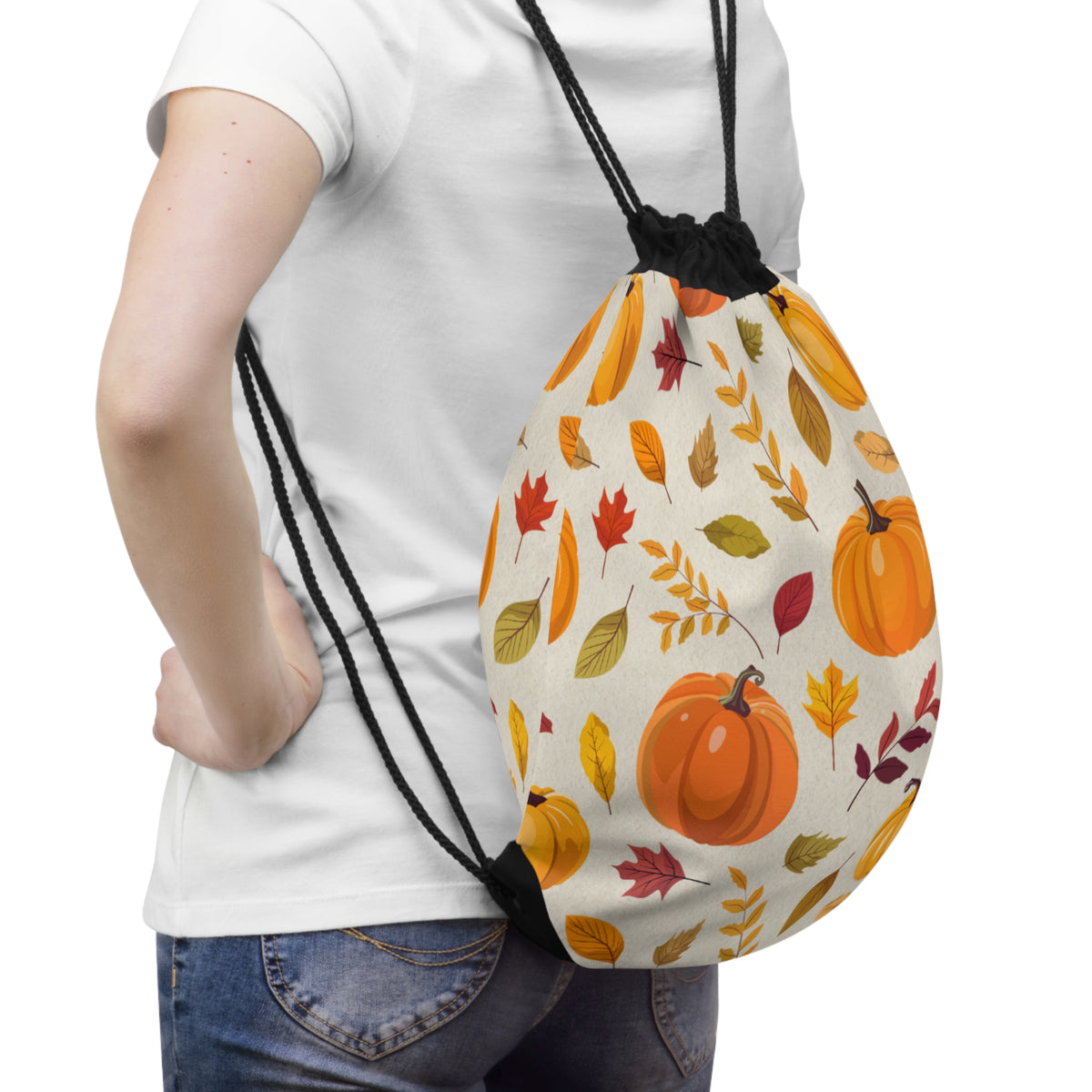 Drawstring Bag – Falling for Pumpkin