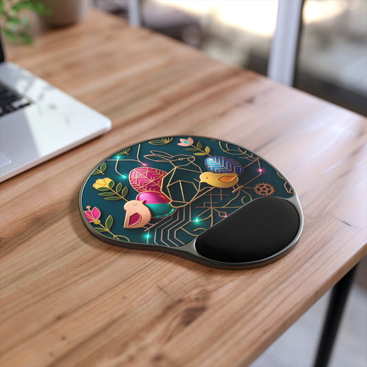 Ergonomic Mouse Pad – Jeweled Garden