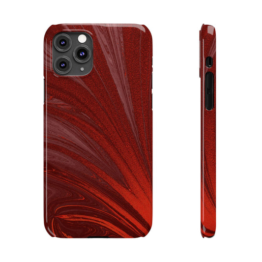 Slim Phone Case — Crimson Current