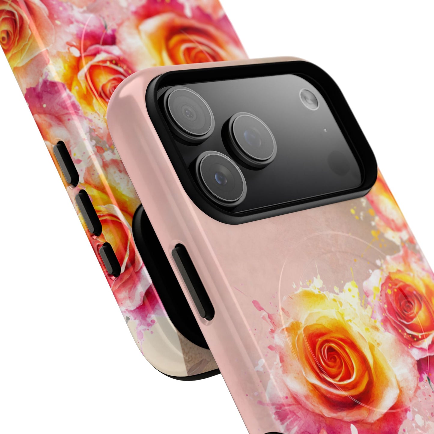 Protective Magnetic Phone Case – Sunset Roses